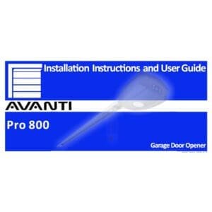 Avanti-Pro-800-Installation-Instructions-and-User-Guide81