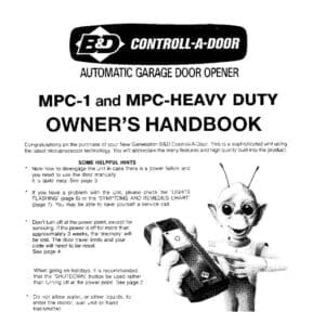 BnD-Doors-Australia-MPC1-Roller-Door-Openers-Owners-Manual