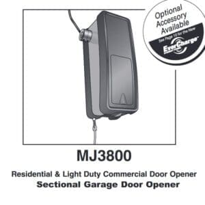 Merlin-MJ3800-Residential-Sectional-Door-Opener-Installation-Manual