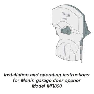 Merlin-MR800-Residential-Roller-Door-Opener-Installation-Manual