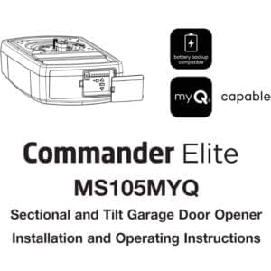 Merlin-MS105MYQ-Commander-Elite-Sectional-and-Tilt-Door-Opener-Installation-Manual