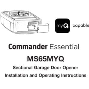 Merlin-MS65MYQ-Commander-Essential-Sectional-Door-Opener-Installation-Manual