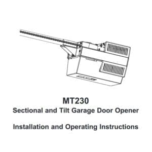 Merlin-MT230-Sectional-and-Tilt-Door-Opener-Installation-Manual