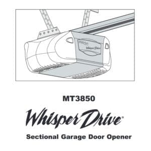 Merlin-MT3850-WhisperDrive-Sectional-Garage-Door-Opener-Installation-Manual